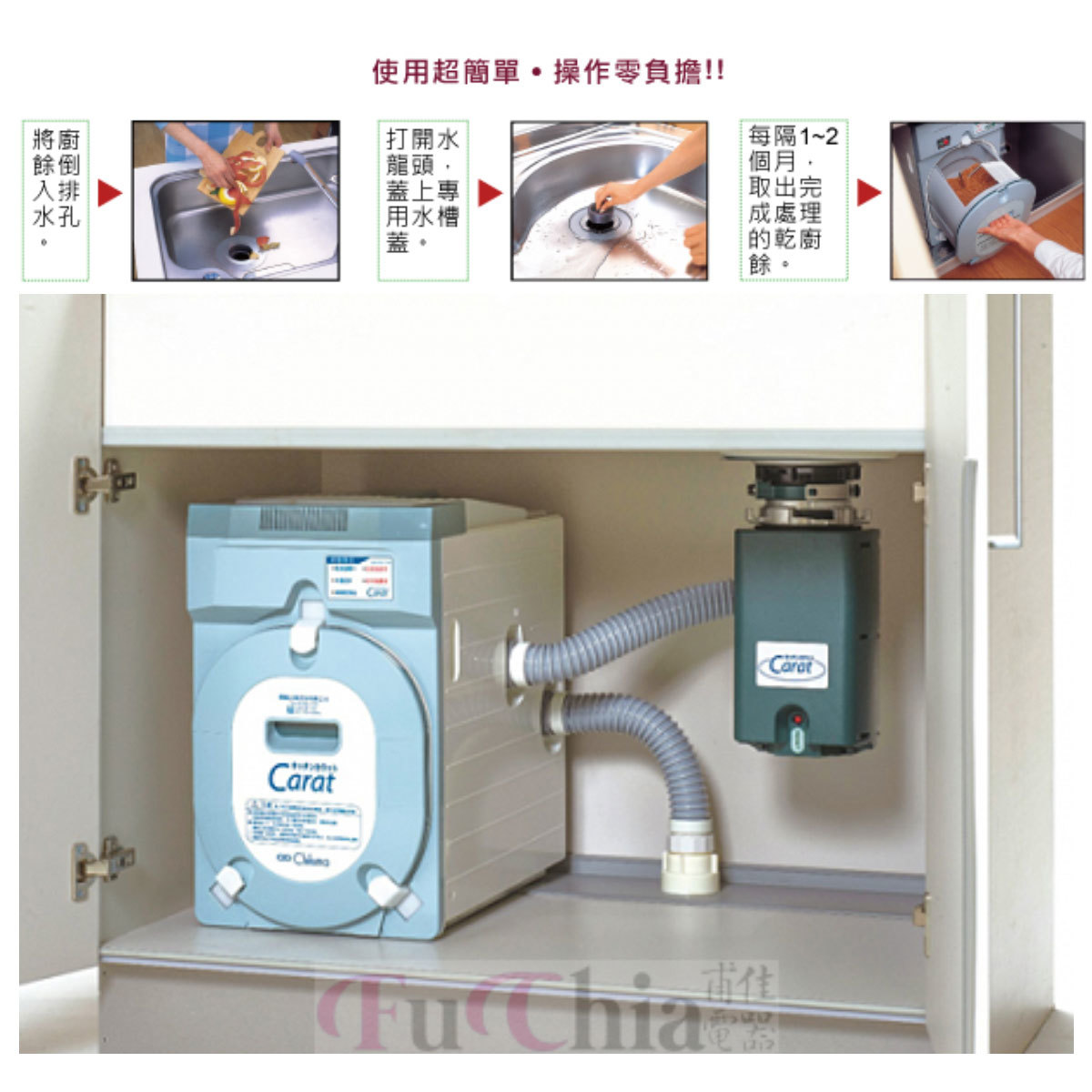Chikuma CSD201TW 廚下型家用廚餘機 非排氣型乾燥式