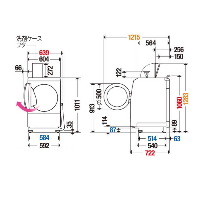 Panasonic NA-LX128BR 滾筒洗脫烘衣機  (右開) 洗衣12kg 乾衣6kg