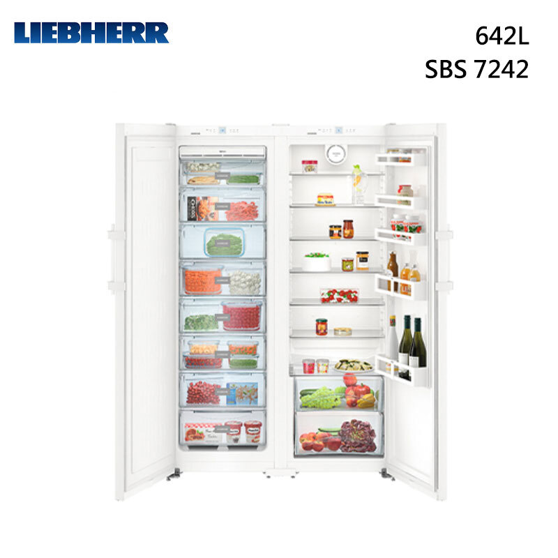 【甫佳電器】- LIEBHERR 利勃 SBS7242 獨立式 冷凍+冷藏雙門冰箱 642L (220V)