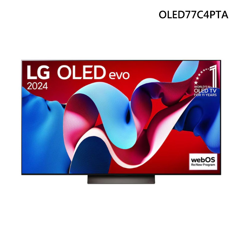 LG 樂金 OLED77C4PTA 77吋 OLED evo C4 極緻系列 4K AI物聯網顯示器
